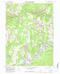 New Florence Pennsylvania Historical topographic map, 1:24000 scale, 7.5 X 7.5 Minute, Year 1964