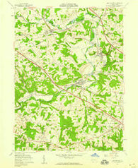 New Galilee Pennsylvania Historical topographic map, 1:24000 scale, 7.5 X 7.5 Minute, Year 1957