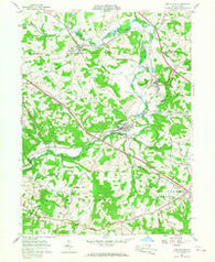 New Galilee Pennsylvania Historical topographic map, 1:24000 scale, 7.5 X 7.5 Minute, Year 1957