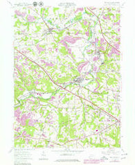 New Galilee Pennsylvania Historical topographic map, 1:24000 scale, 7.5 X 7.5 Minute, Year 1957