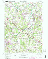 New Galilee Pennsylvania Historical topographic map, 1:24000 scale, 7.5 X 7.5 Minute, Year 1957