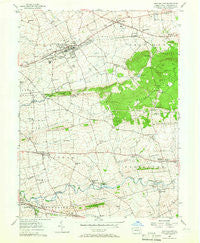 New Holland Pennsylvania Historical topographic map, 1:24000 scale, 7.5 X 7.5 Minute, Year 1956