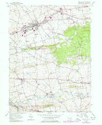 New Holland Pennsylvania Historical topographic map, 1:24000 scale, 7.5 X 7.5 Minute, Year 1956