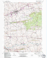 New Holland Pennsylvania Historical topographic map, 1:24000 scale, 7.5 X 7.5 Minute, Year 1992