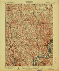 New Kensington Pennsylvania Historical topographic map, 1:62500 scale, 15 X 15 Minute, Year 1910