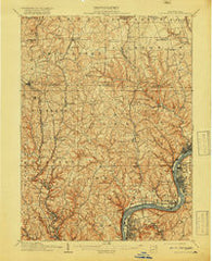 New Kensington Pennsylvania Historical topographic map, 1:62500 scale, 15 X 15 Minute, Year 1910