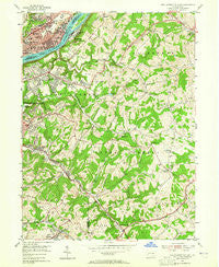 New Kensington East Pennsylvania Historical topographic map, 1:24000 scale, 7.5 X 7.5 Minute, Year 1953