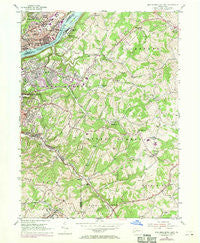 New Kensington East Pennsylvania Historical topographic map, 1:24000 scale, 7.5 X 7.5 Minute, Year 1953