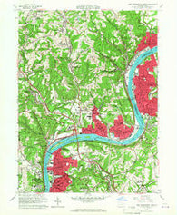 New Kensington West Pennsylvania Historical topographic map, 1:24000 scale, 7.5 X 7.5 Minute, Year 1960