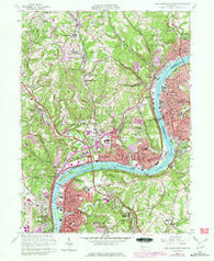 New Kensington West Pennsylvania Historical topographic map, 1:24000 scale, 7.5 X 7.5 Minute, Year 1960