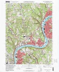 New Kensington West Pennsylvania Historical topographic map, 1:24000 scale, 7.5 X 7.5 Minute, Year 1993