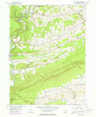 New Ringgold Pennsylvania Historical topographic map, 1:24000 scale, 7.5 X 7.5 Minute, Year 1956