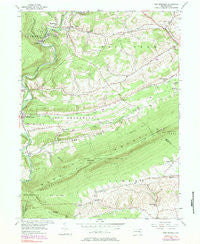 New Ringgold Pennsylvania Historical topographic map, 1:24000 scale, 7.5 X 7.5 Minute, Year 1956