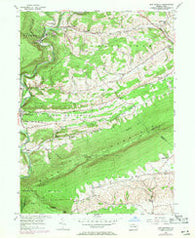 New Ringgold Pennsylvania Historical topographic map, 1:24000 scale, 7.5 X 7.5 Minute, Year 1956