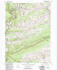New Ringgold Pennsylvania Historical topographic map, 1:24000 scale, 7.5 X 7.5 Minute, Year 1992