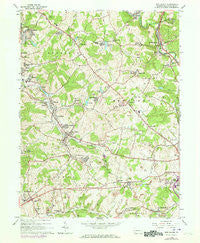 New Salem Pennsylvania Historical topographic map, 1:24000 scale, 7.5 X 7.5 Minute, Year 1964