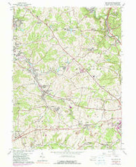 New Salem Pennsylvania Historical topographic map, 1:24000 scale, 7.5 X 7.5 Minute, Year 1964