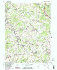 New Salem Pennsylvania Historical topographic map, 1:24000 scale, 7.5 X 7.5 Minute, Year 1964