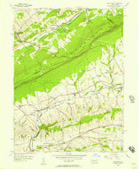New Tripoli Pennsylvania Historical topographic map, 1:24000 scale, 7.5 X 7.5 Minute, Year 1956