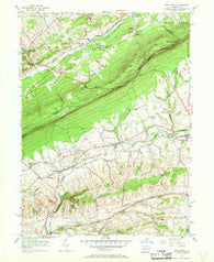 New Tripoli Pennsylvania Historical topographic map, 1:24000 scale, 7.5 X 7.5 Minute, Year 1956