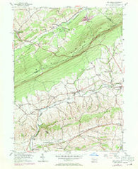 New Tripoli Pennsylvania Historical topographic map, 1:24000 scale, 7.5 X 7.5 Minute, Year 1956