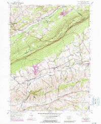 New Tripoli Pennsylvania Historical topographic map, 1:24000 scale, 7.5 X 7.5 Minute, Year 1956