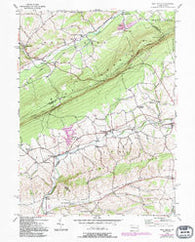 New Tripoli Pennsylvania Historical topographic map, 1:24000 scale, 7.5 X 7.5 Minute, Year 1956