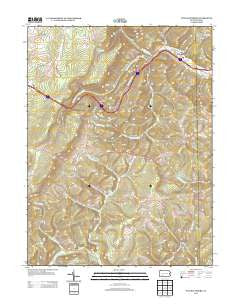 New Baltimore Pennsylvania Historical topographic map, 1:24000 scale, 7.5 X 7.5 Minute, Year 2013