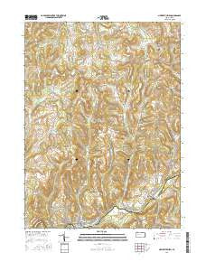 New Bethlehem Pennsylvania Current topographic map, 1:24000 scale, 7.5 X 7.5 Minute, Year 2016