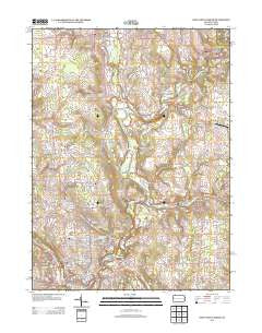 New Castle North Pennsylvania Historical topographic map, 1:24000 scale, 7.5 X 7.5 Minute, Year 2013