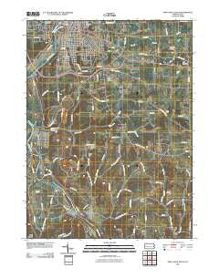 New Castle South Pennsylvania Historical topographic map, 1:24000 scale, 7.5 X 7.5 Minute, Year 2010