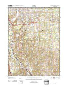 New Castle South Pennsylvania Historical topographic map, 1:24000 scale, 7.5 X 7.5 Minute, Year 2013