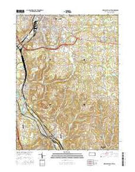 New Castle South Pennsylvania Current topographic map, 1:24000 scale, 7.5 X 7.5 Minute, Year 2016