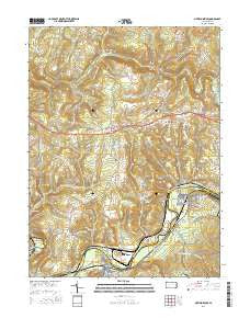 New Florence Pennsylvania Current topographic map, 1:24000 scale, 7.5 X 7.5 Minute, Year 2016