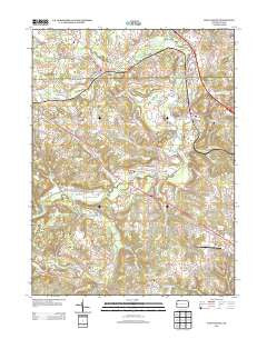 New Galilee Pennsylvania Historical topographic map, 1:24000 scale, 7.5 X 7.5 Minute, Year 2013