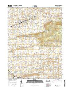 New Holland Pennsylvania Current topographic map, 1:24000 scale, 7.5 X 7.5 Minute, Year 2016