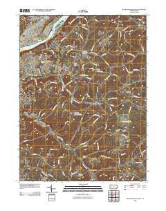 New Kensington East Pennsylvania Historical topographic map, 1:24000 scale, 7.5 X 7.5 Minute, Year 2010