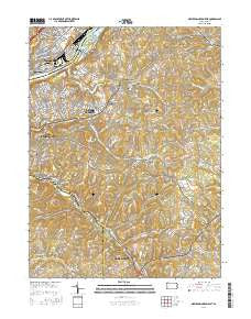 New Kensington East Pennsylvania Current topographic map, 1:24000 scale, 7.5 X 7.5 Minute, Year 2016