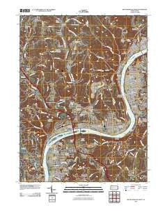 New Kensington West Pennsylvania Historical topographic map, 1:24000 scale, 7.5 X 7.5 Minute, Year 2010