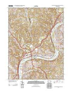 New Kensington West Pennsylvania Historical topographic map, 1:24000 scale, 7.5 X 7.5 Minute, Year 2013