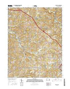 New Salem Pennsylvania Current topographic map, 1:24000 scale, 7.5 X 7.5 Minute, Year 2016