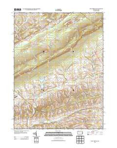 New Tripoli Pennsylvania Historical topographic map, 1:24000 scale, 7.5 X 7.5 Minute, Year 2013