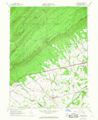 Newburg Pennsylvania Historical topographic map, 1:24000 scale, 7.5 X 7.5 Minute, Year 1966