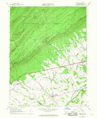 Newburg Pennsylvania Historical topographic map, 1:24000 scale, 7.5 X 7.5 Minute, Year 1966