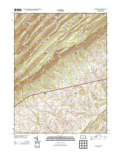 Newburg Pennsylvania Historical topographic map, 1:24000 scale, 7.5 X 7.5 Minute, Year 2013