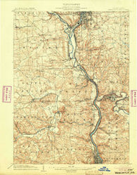 Newcastle Pennsylvania Historical topographic map, 1:62500 scale, 15 X 15 Minute, Year 1904