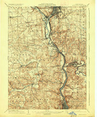 Newcastle Pennsylvania Historical topographic map, 1:62500 scale, 15 X 15 Minute, Year 1904