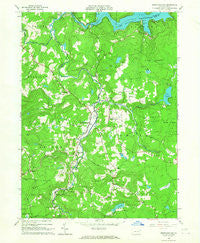 Newfoundland Pennsylvania Historical topographic map, 1:24000 scale, 7.5 X 7.5 Minute, Year 1966