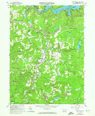 Newfoundland Pennsylvania Historical topographic map, 1:24000 scale, 7.5 X 7.5 Minute, Year 1966