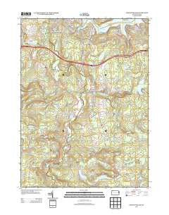 Newfoundland Pennsylvania Historical topographic map, 1:24000 scale, 7.5 X 7.5 Minute, Year 2013